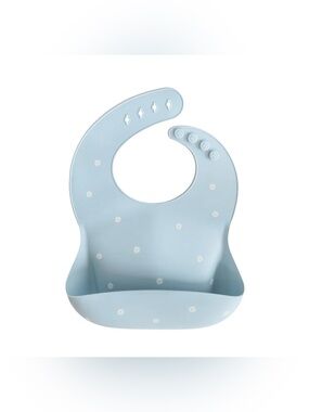 Mushie Silicone Bib (White Daisy)